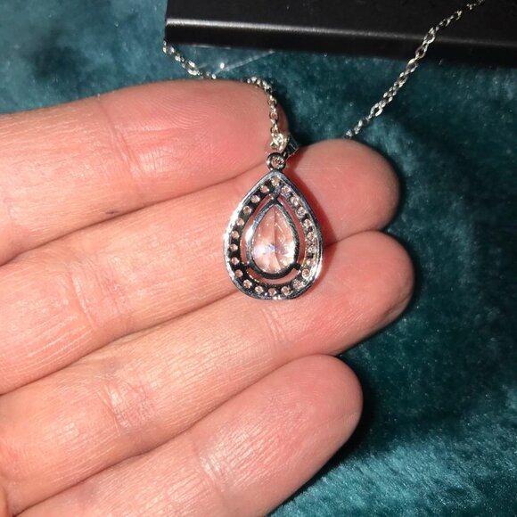 Fashion Jewelry Jewelry - Mariell Teardrop Celebration Crystal Bridal Necklace